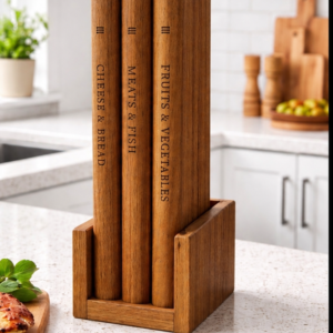 Handcrafted Iroko Wood Cutting Board Set (3 Pieces)